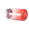 Tazza in vetro Mason Jar da 450 ml senza manico per sublimazione - sfumatura rosso