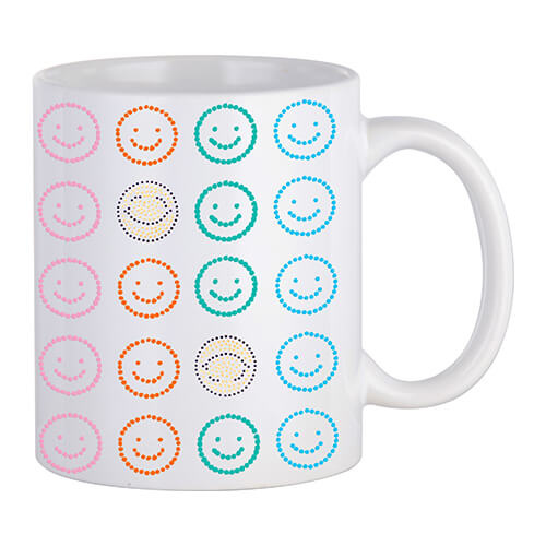 Foglio con zirconi per trasferimento termico - 20 sorrisi