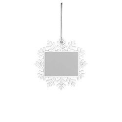 Pallina di albero di Natale - fiocco di neve Ø 10,5 cm sublimazione