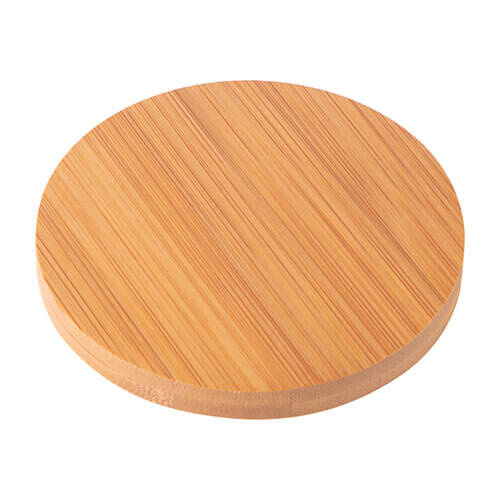 Set di 4 sottobicchieri per tazza in bambù per sublimazione - cerchio