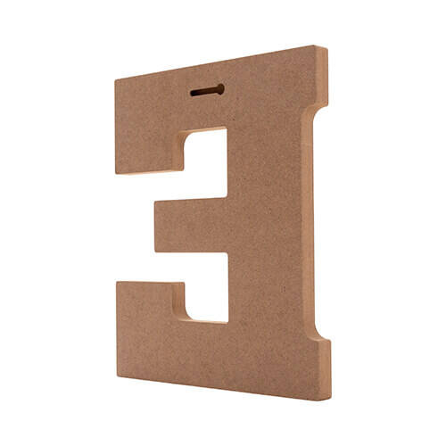 Lettera decorativa 25 cm in MDF per sublimazione - E