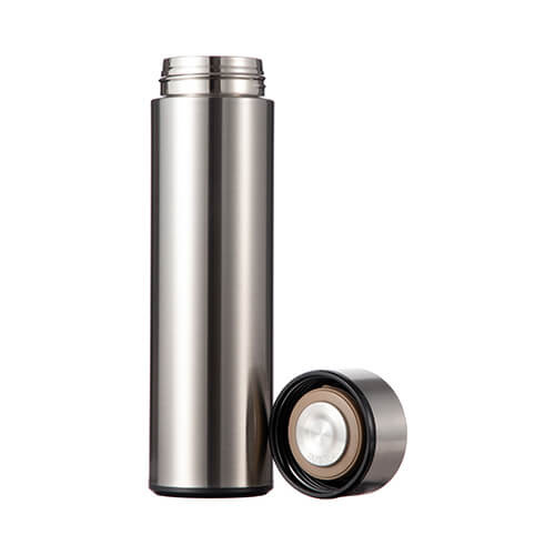 Thermos da 450 ml con indicatore di temperatura per sublimazione - argento