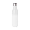 Flacone in acciaio inox da 500 ml con termometro a sublimazione - bianco