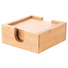 Set di 4 sottobicchieri per tazza in bambù per sublimazione - quadrati