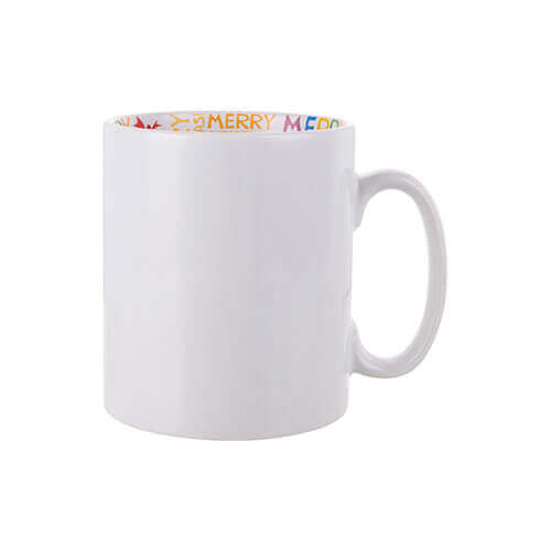 Tazza 300 ml con interno Merry Christmas Sublimazione Termostampa