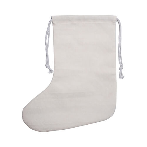 Borsa in lino - calzino 28 x 49 cm per sublimazione
