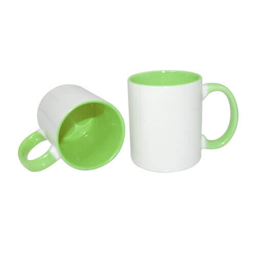 Tazza 330 ml FUNNY verde chiaro Sublimazione Termostampa