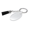 Portachiavi in acrilico per sublimazione - ovale con frange nere