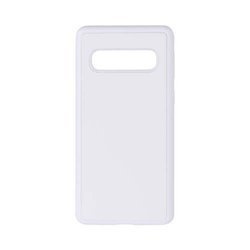Custodia 3D Samsung Galaxy S10 bianco in gomma per Sublimazione trasferimento termico
