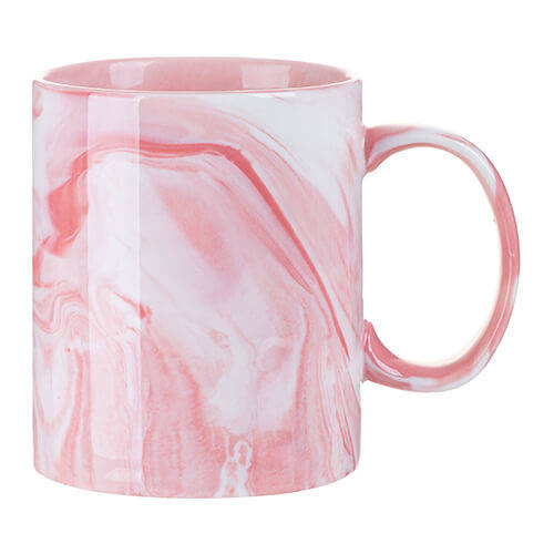 Tazza 330 ml per sublimazione - marmo rosa