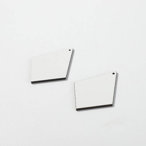 Orecchini in MDF per sublimazione - diamante grande