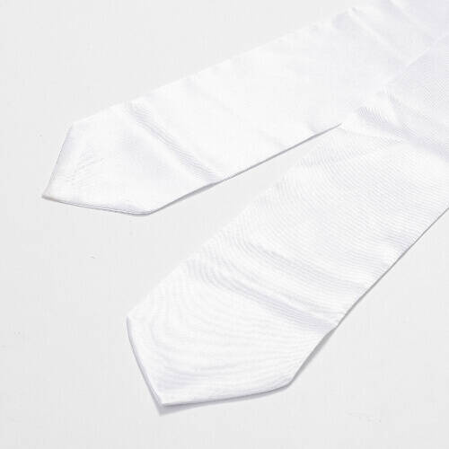 Cravatta bianca 130 x 10 cm per sublimazione