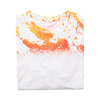 T-shirt Cotton-Like Bleached Leopard Dreams Orange per sublimazione