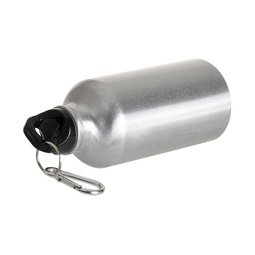 Borraccia argento da viaggio 500 ml - Stampa sublimatica a trasferimento termico