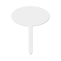 Targa da giardino 20 x 25 cm in MDF per sublimazione - ovale