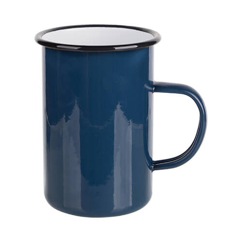 Tazza in metallo 450 ml per sublimazione - blu navy