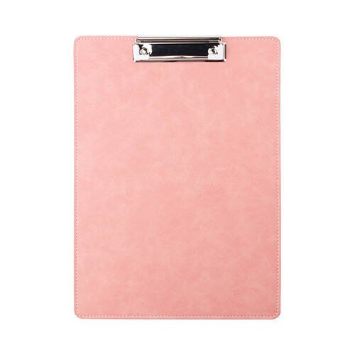 Portablocco in pelle A4 per sublimazione - rosa