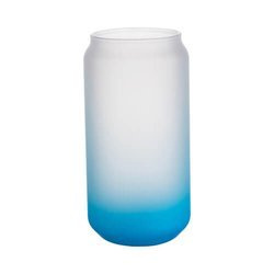 Vetro smerigliato da 550 ml per sublimazione - sfumatura blu