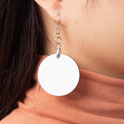 Orecchini in MDF per sublimazione - ruota