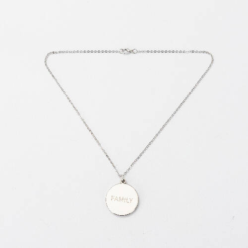 Medaglione rotondo per sublimazione - Famiglia