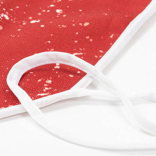 Grembiule in lino Bleached Starry Red per sublimazione