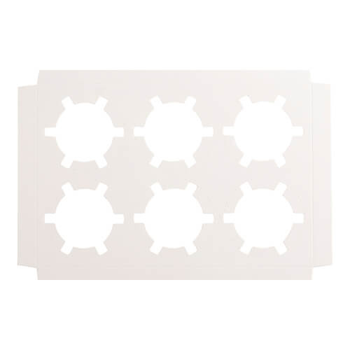 Confezione decorativa con finestra per 6 palline per sublimazione - 23,8 x 15,8 x 7,5 cm