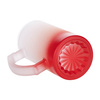 Tazza da 470 ml in vetro smerigliato per sublimazione - sfumatura rosso