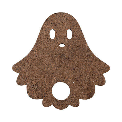 Targhetta con nome in fibra di legno per tazza 480 / 600 / 540 / 750 ml per sublimazione - fantasma