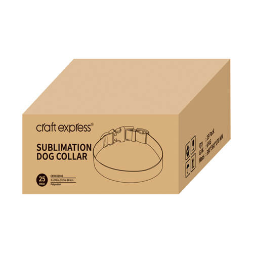 Set di 4 collari per cani a sublimazione