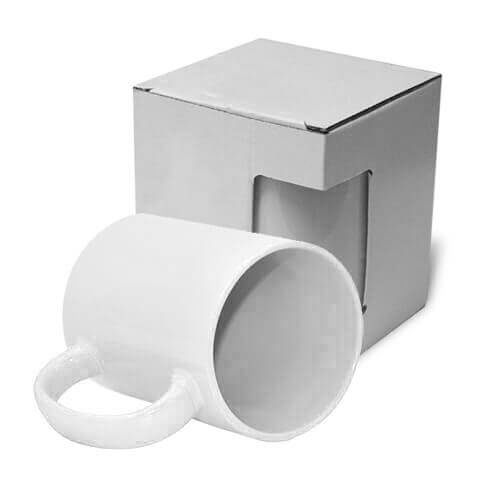 Tazza Bianco ECO MAX 450 ml con scatola di cartone Sublimazione Termostampa