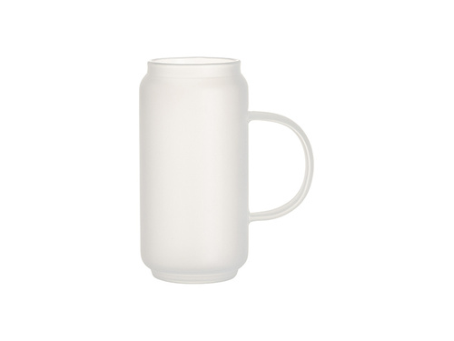 Vetro satinato da 500 ml con manico per sublimazione