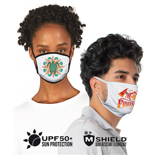 Maschera per Vapor con rifiniture bianche per sublimazione