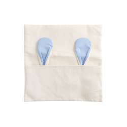 Federa di lino 40 x 40 cm per sublimazione - orecchie blu