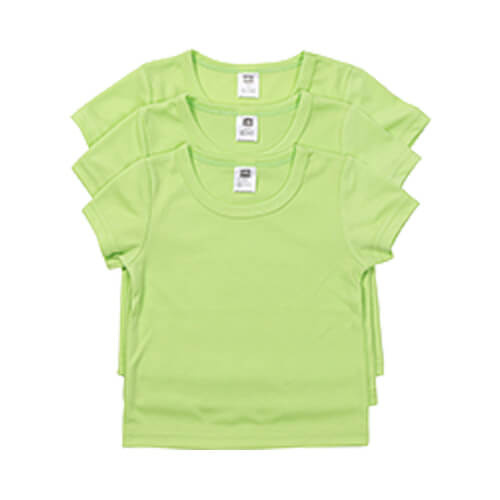 T-shirt a maniche corte per bambini per sublimazione - verde