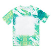 T-shirt Cotton-Like Bleached Leopard Summer Green per sublimazione