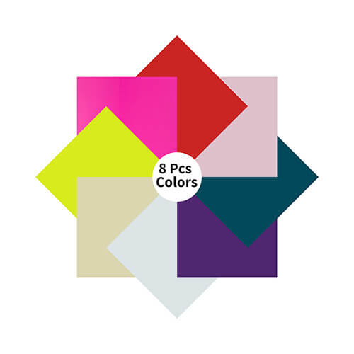 Set di 8 fogli di colore cangiante autoadesivo