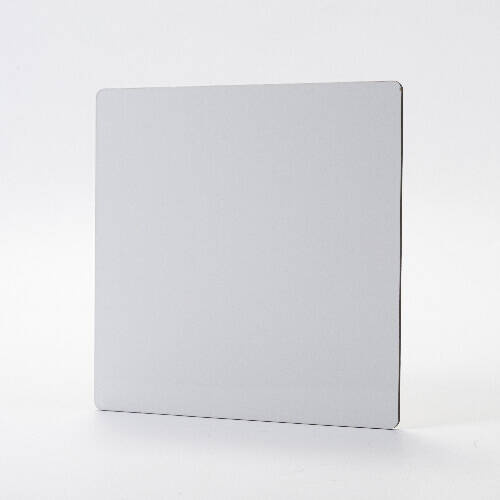 Pannello in fibra per sublimazione 20 x 20 x 0,3 cm - 2 pz. - dorso marrone chiaro