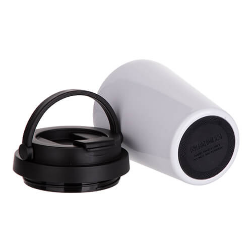 Tazza da 350 ml in acciaio inossidabile per sublimazione - bianco