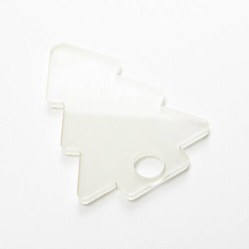 Targhetta in acrilico per tazza da 1200 ml per sublimazione - Albero di Natale