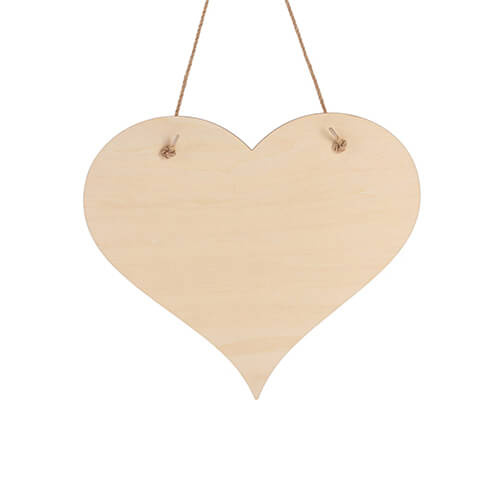 Cuore - etichetta per porta in compensato per sublimazione