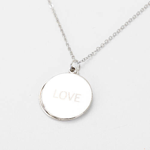 Medaglione rotondo per sublimazione - Love