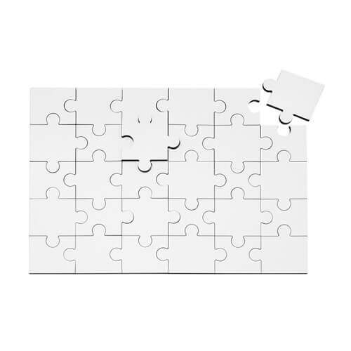 Puzzle in MDF 25 x 17,5 cm 30 elementi Trasferimento termico a sublimazione