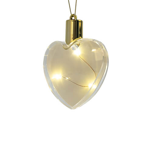 Guaina in plastica calda e luminosa - cuore per sublimazione