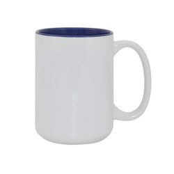 Tazza MAX 450 ml con l'interno blu scuro Sublimazione