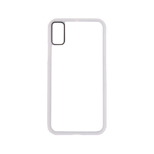 Custodia iPhone X bianco in gomma Sublimazione trasferimento termico