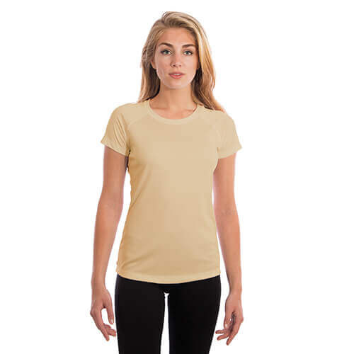 Maglietta Solar per la donna a maniche corte per Sublimazione – Pale Yellow