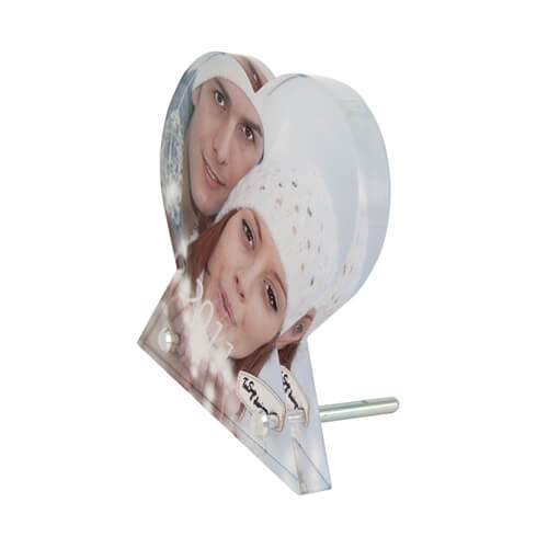 Statuetta in acrilico CUORE 15,5 x 15 cm per sublimazione