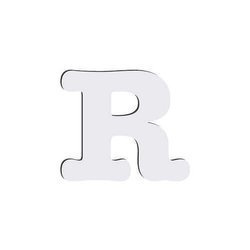 Lettera decorativa da MDF per sublimazione 10 cm R