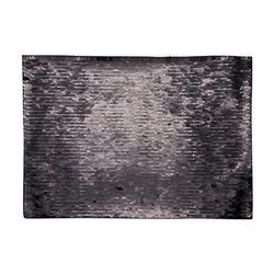 Patch paillettes bicolore da sublimare - rettangolo nero