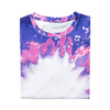 T-shirt Cotton-Like Bleached Bloom Blue per sublimazione